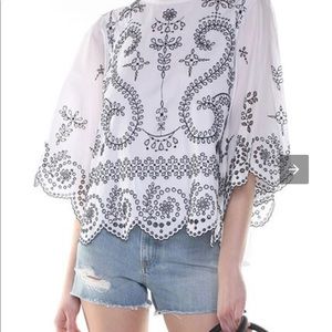 Tory Burch Embroidered top
